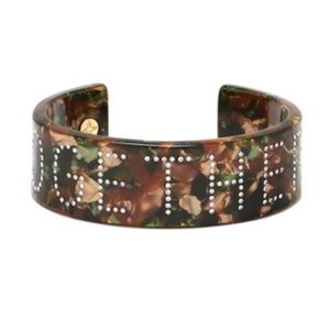 India Hicks camo and crystal bracelet